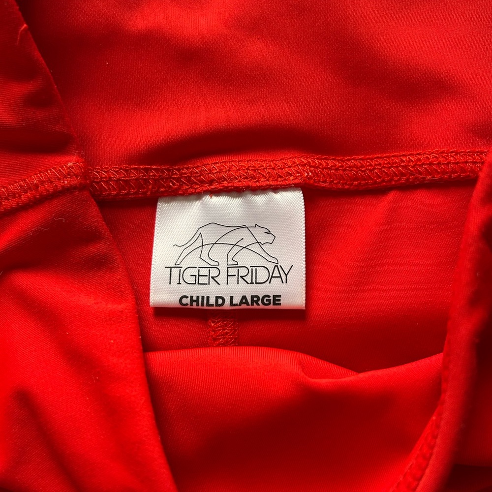 Tiger Friday Red Dancewear Top - Child Large